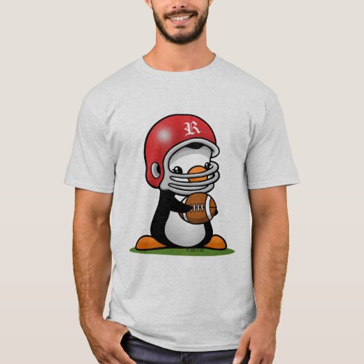 Fußball-Pinguin T-Shirt (Vorderseite)