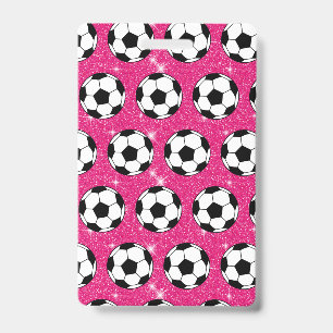 Fußball Pink Frost Glitzert Sportler Weiß Ausweis