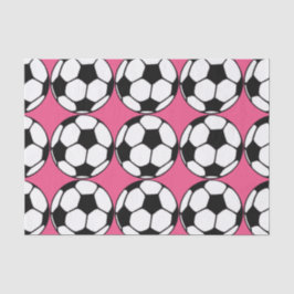Fußball-Pink-Girl's Birthday Party Seidenpapier