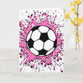 Fußball platsch. karte (Gelbe Blume)