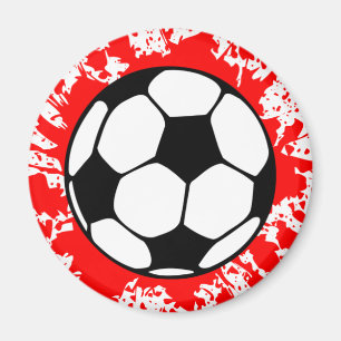 Fußball platsch. magnet