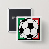 Fußball. Platz der italia. Button (Vorne & Hinten)