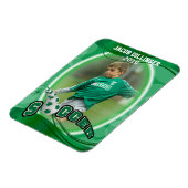 Fußball-Player - Dekorative Foto Druckvorlage Magnet (Linke Seite)