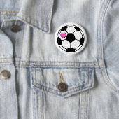 Fußball (Pnk Hrt) Button (Beispiel)