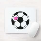 Fußball (Pnk Hrt) Mousepad (Mit Mouse)