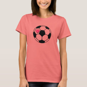 Fußball (Pnk Hrt) T-Shirt