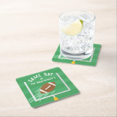 Fußball-Point nach Upris Rechteckiger Pappuntersetzer (Vor Ort)