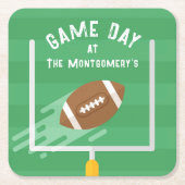 Fußball-Point nach Upris Rechteckiger Pappuntersetzer (Vorderseite)