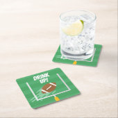 Fußball-Point nach Upris Rechteckiger Pappuntersetzer (Vor Ort)