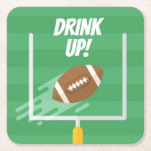 Fußball-Point nach Upris Rechteckiger Pappuntersetzer (Vorderseite)