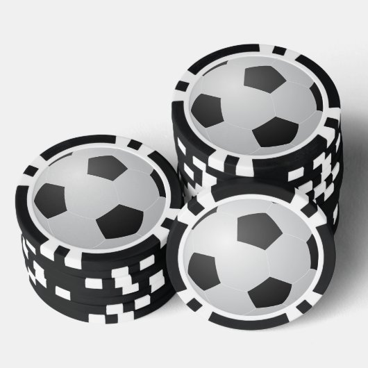 Fußball Pokerchips (Stapel)