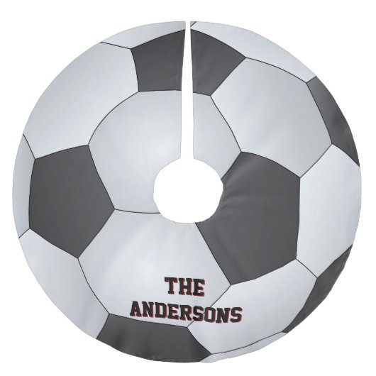 Fußball Polyester Weihnachtsbaumdecke (Vorderseite)