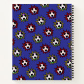Fußball Pop Art Notizbuch (Rückseite)