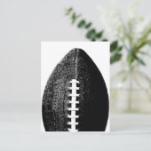Fußball Pop Kunst - Schwarzer, moderner Minimaler  Postkarte (Stehend Vorderseite)
