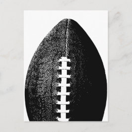 Fußball Pop Kunst - Schwarzer, moderner Minimaler  Postkarte