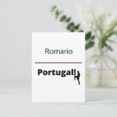 Fußball Portugal, anpassbar Postkarte (Stehend Vorderseite)