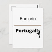 Fußball Portugal, anpassbar Postkarte (Vorne/Hinten)