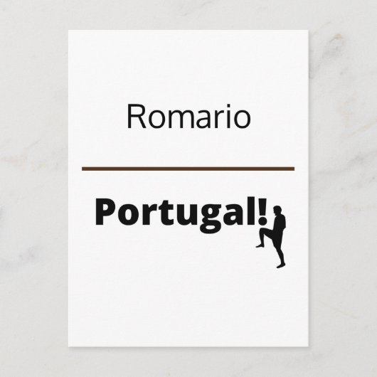 Fußball Portugal, anpassbar Postkarte (Vorderseite)
