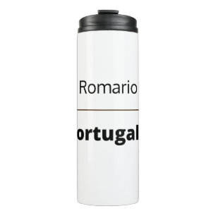 Fußball Portugal, anpassbar Thermosbecher
