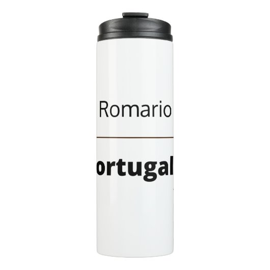 Fußball Portugal, anpassbar Thermosbecher (Vorderseite)
