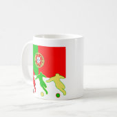 Fußball-Portugal-Tasse Kaffeetasse (Vorderseite Links)