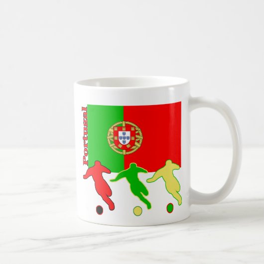Fußball-Portugal-Tasse Kaffeetasse (Rechts)