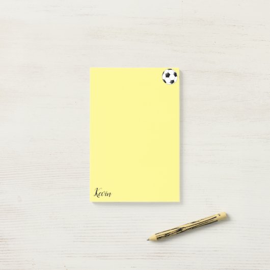 Fußball Post-it Klebezettel (Auf Schreibtisch)