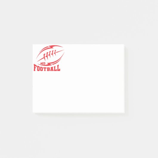 Fußball Post-it Klebezettel (Vorderseite)