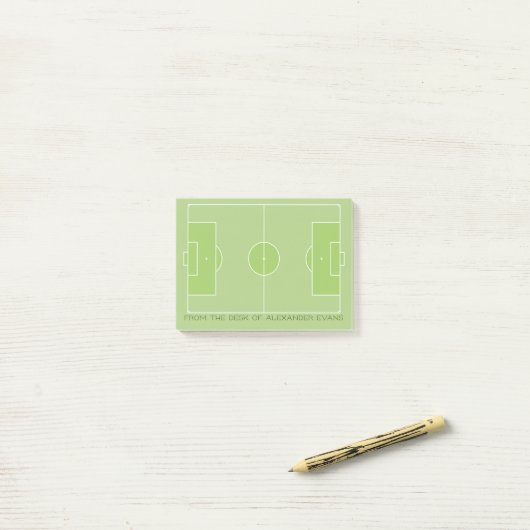 Fußball Post-it Klebezettel (Auf Schreibtisch)