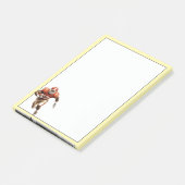 Fußball post-it klebezettel (angewinkelt)