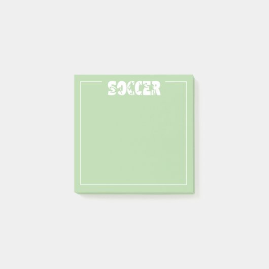 Fußball post-it klebezettel (Vorderseite)