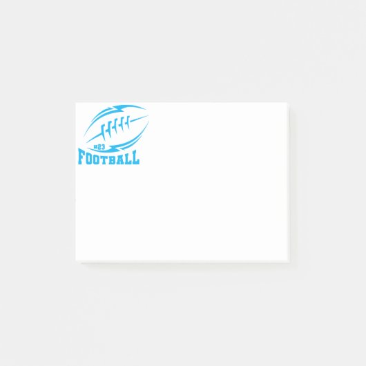 Fußball Post-it Klebezettel (Vorderseite)