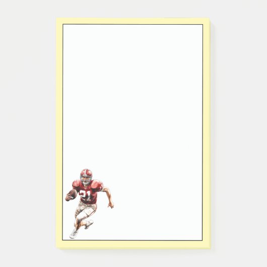 Fußball  post-it klebezettel (Vorderseite)