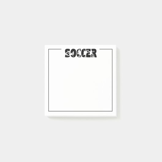 Fußball post-it klebezettel (Vorderseite)