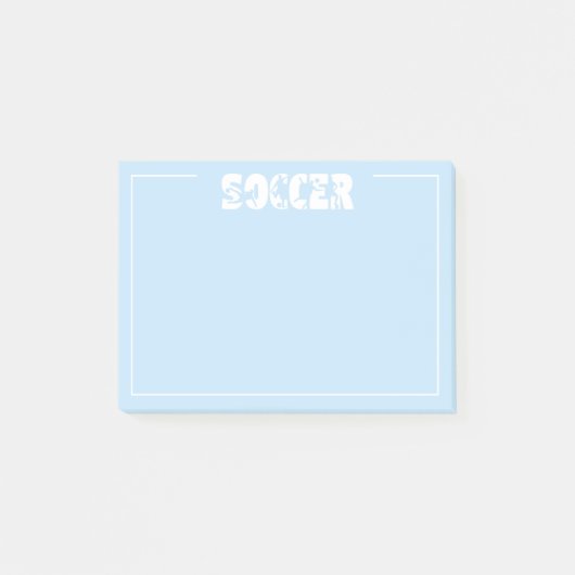 Fußball post-it klebezettel (Vorderseite)