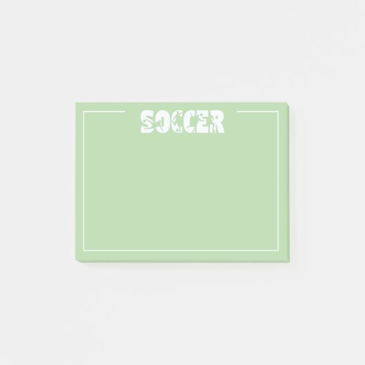 Fußball  post-it klebezettel (Vorderseite)