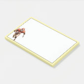 Fußball  post-it klebezettel (angewinkelt)