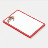 Fußball post-it klebezettel (angewinkelt)