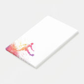 Fußball Post-it Klebezettel (angewinkelt)