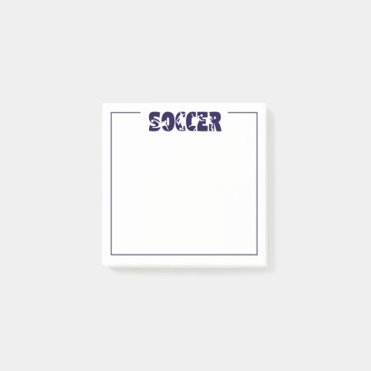 Fußball  post-it klebezettel (Vorderseite)