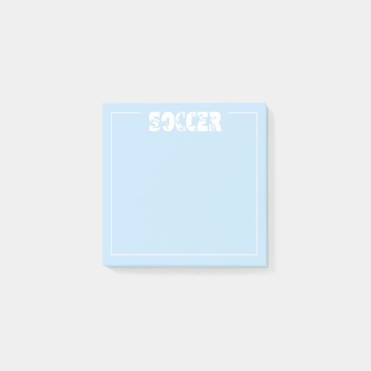 Fußball post-it klebezettel (Vorderseite)