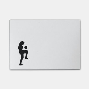 Fußball-Post-Itanmerkungen Post-it Klebezettel