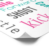 Fußball-Poster! Gute Art zu zeigen! Poster (Ecke)