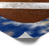 Fußball-Poster mit IHREM TEXT und FARBEN Poster (Ecke)