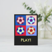 Fußball Postkarte (Stehend Vorderseite)