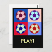 Fußball Postkarte (Vorne/Hinten)