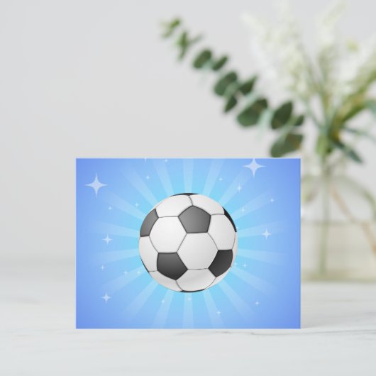 Fußball Postkarte (Stehend Vorderseite)