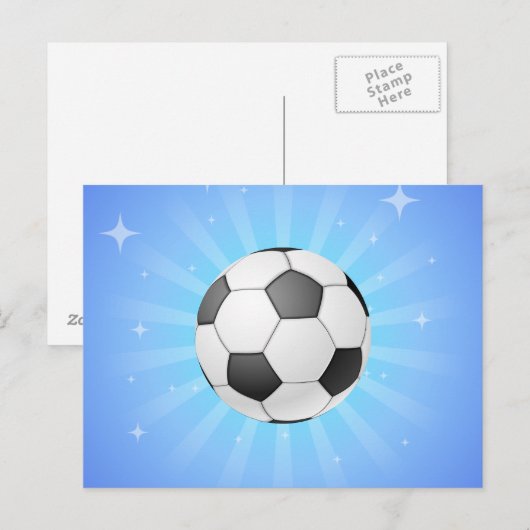 Fußball Postkarte (Vorne/Hinten)
