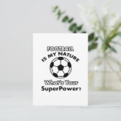 Fußball Postkarte (Stehend Vorderseite)