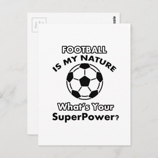 Fußball Postkarte (Vorne/Hinten)